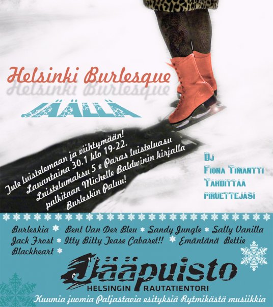 Helsinki Burlesque Jääpuistossa!