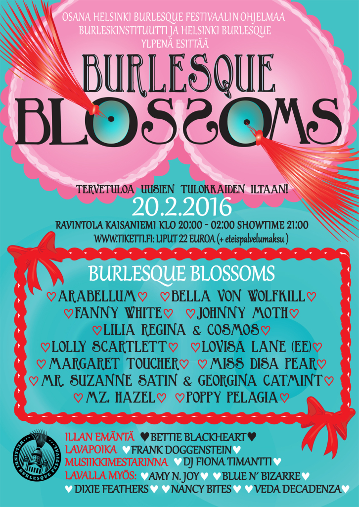 Poster Burlesque Blossoms 2016